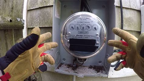 how to turn on electric at box without key|how to open electrical meter box.